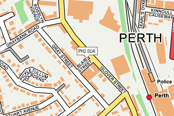 PH2 0UA map - OS OpenMap – Local (Ordnance Survey) PH2 0UA map - OS OpenMap – Local (Ordnance Survey)