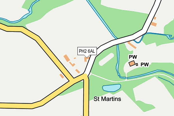 PH2 6AL map - OS OpenMap – Local (Ordnance Survey)