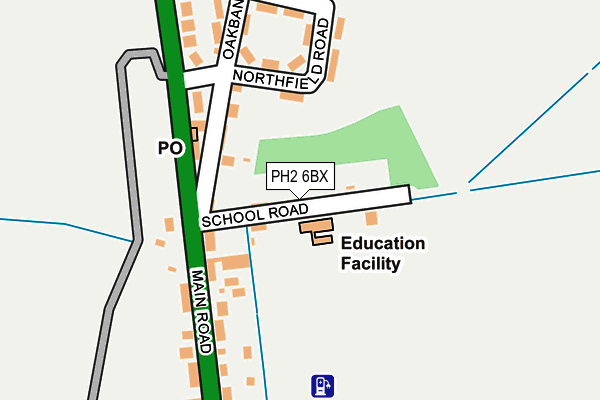 PH2 6BX map - OS OpenMap – Local (Ordnance Survey) PH2 6BX map - OS OpenMap – Local (Ordnance Survey)