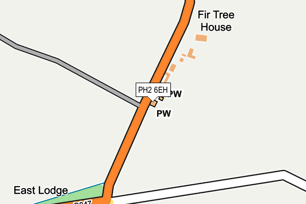 PH2 6EH map - OS OpenMap – Local (Ordnance Survey) PH2 6EH map - OS OpenMap – Local (Ordnance Survey)