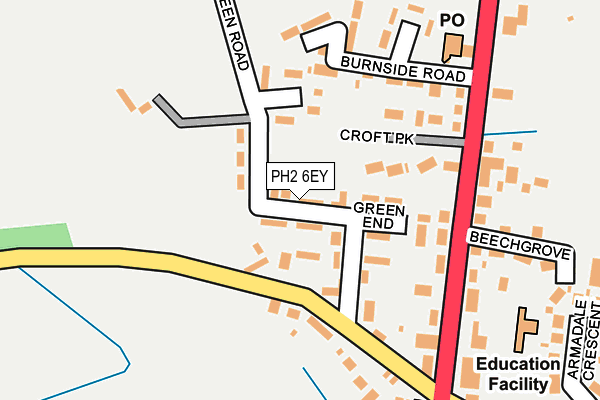 PH2 6EY map - OS OpenMap – Local (Ordnance Survey) PH2 6EY map - OS OpenMap – Local (Ordnance Survey)
