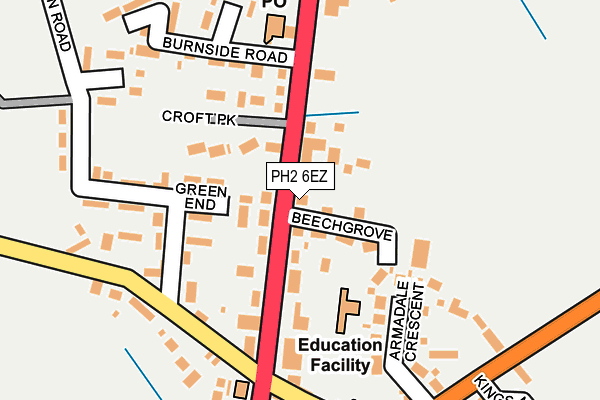PH2 6EZ map - OS OpenMap – Local (Ordnance Survey) PH2 6EZ map - OS OpenMap – Local (Ordnance Survey)
