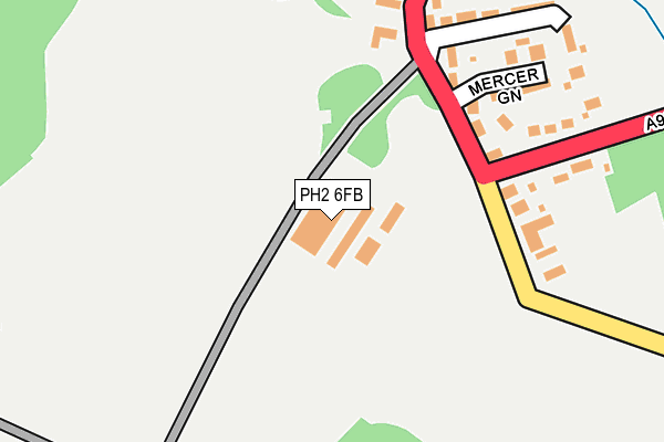 PH2 6FB map - OS OpenMap – Local (Ordnance Survey) PH2 6FB map - OS OpenMap – Local (Ordnance Survey)