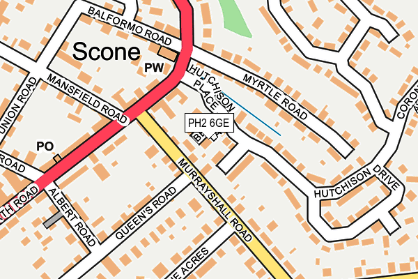 PH2 6GE map - OS OpenMap – Local (Ordnance Survey) PH2 6GE map - OS OpenMap – Local (Ordnance Survey)