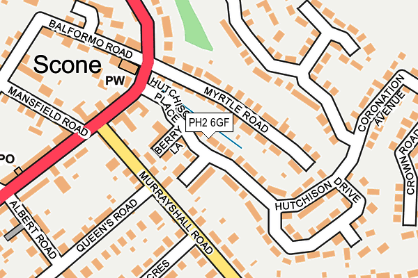 PH2 6GF map - OS OpenMap – Local (Ordnance Survey) PH2 6GF map - OS OpenMap – Local (Ordnance Survey)
