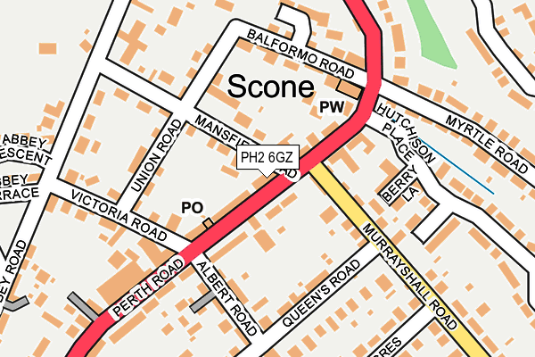 PH2 6GZ map - OS OpenMap – Local (Ordnance Survey) PH2 6GZ map - OS OpenMap – Local (Ordnance Survey)