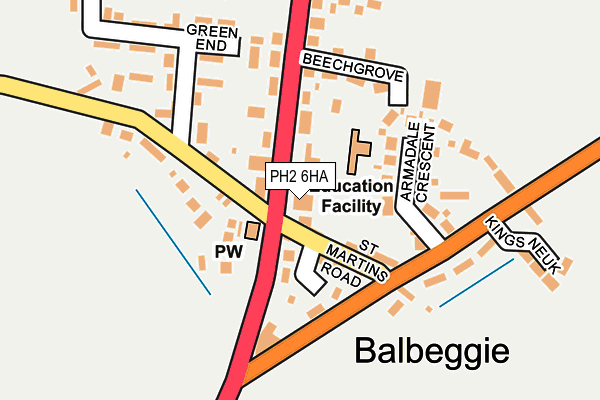 PH2 6HA map - OS OpenMap – Local (Ordnance Survey) PH2 6HA map - OS OpenMap – Local (Ordnance Survey)