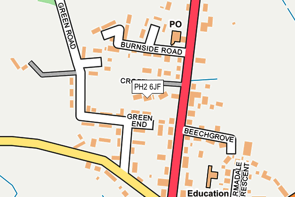 PH2 6JF map - OS OpenMap – Local (Ordnance Survey) PH2 6JF map - OS OpenMap – Local (Ordnance Survey)