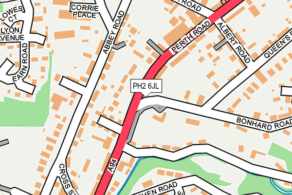 PH2 6JL map - OS OpenMap – Local (Ordnance Survey) PH2 6JL map - OS OpenMap – Local (Ordnance Survey)