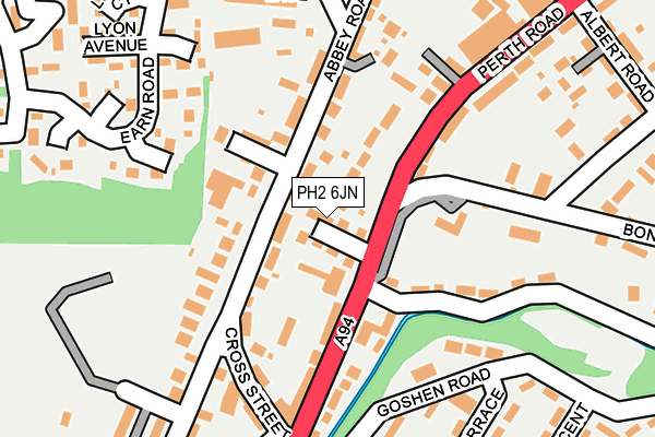 PH2 6JN map - OS OpenMap – Local (Ordnance Survey) PH2 6JN map - OS OpenMap – Local (Ordnance Survey)