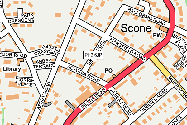 PH2 6JP map - OS OpenMap – Local (Ordnance Survey) PH2 6JP map - OS OpenMap – Local (Ordnance Survey)