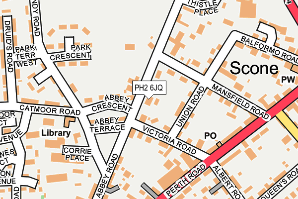 PH2 6JQ map - OS OpenMap – Local (Ordnance Survey) PH2 6JQ map - OS OpenMap – Local (Ordnance Survey)