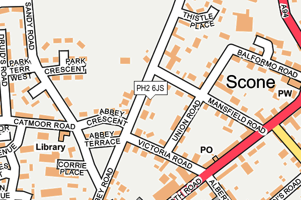 PH2 6JS map - OS OpenMap – Local (Ordnance Survey) PH2 6JS map - OS OpenMap – Local (Ordnance Survey)