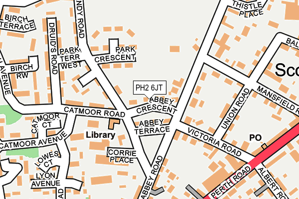 PH2 6JT map - OS OpenMap – Local (Ordnance Survey) PH2 6JT map - OS OpenMap – Local (Ordnance Survey)