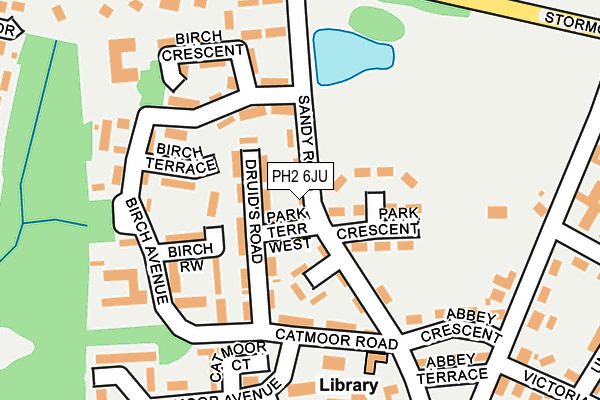 PH2 6JU map - OS OpenMap – Local (Ordnance Survey) PH2 6JU map - OS OpenMap – Local (Ordnance Survey)