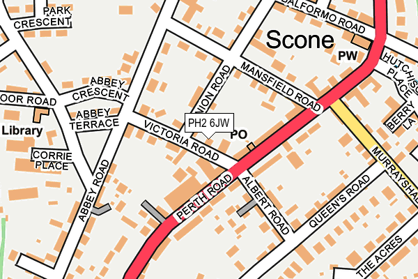 PH2 6JW map - OS OpenMap – Local (Ordnance Survey) PH2 6JW map - OS OpenMap – Local (Ordnance Survey)