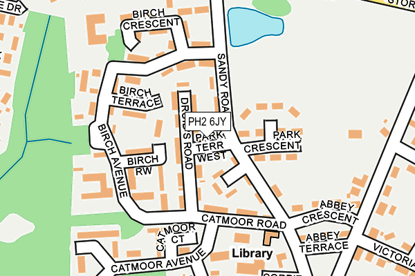PH2 6JY map - OS OpenMap – Local (Ordnance Survey) PH2 6JY map - OS OpenMap – Local (Ordnance Survey)