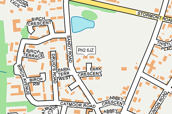 PH2 6JZ map - OS OpenMap – Local (Ordnance Survey) PH2 6JZ map - OS OpenMap – Local (Ordnance Survey)