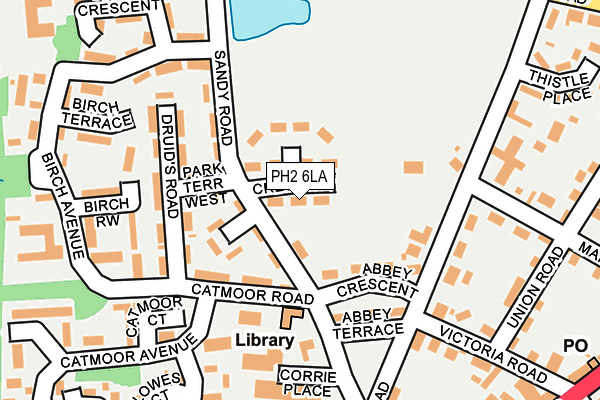 PH2 6LA map - OS OpenMap – Local (Ordnance Survey) PH2 6LA map - OS OpenMap – Local (Ordnance Survey)