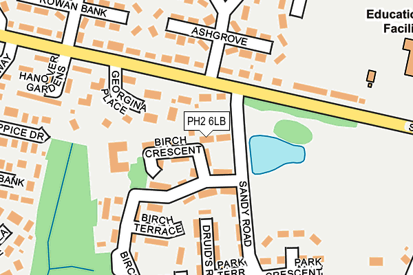 PH2 6LB map - OS OpenMap – Local (Ordnance Survey) PH2 6LB map - OS OpenMap – Local (Ordnance Survey)