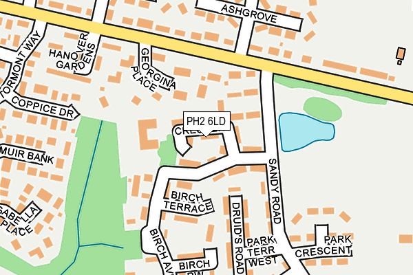 PH2 6LD map - OS OpenMap – Local (Ordnance Survey) PH2 6LD map - OS OpenMap – Local (Ordnance Survey)