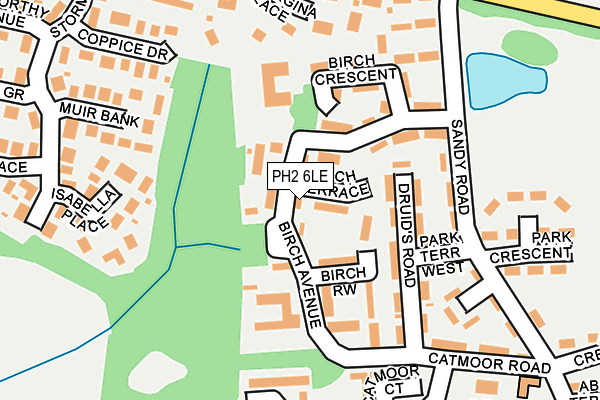 PH2 6LE map - OS OpenMap – Local (Ordnance Survey) PH2 6LE map - OS OpenMap – Local (Ordnance Survey)