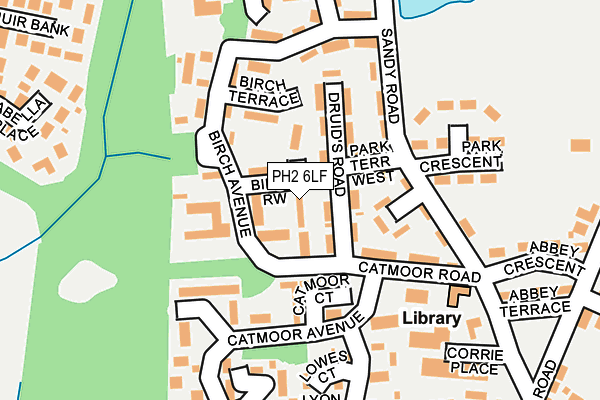 PH2 6LF map - OS OpenMap – Local (Ordnance Survey)