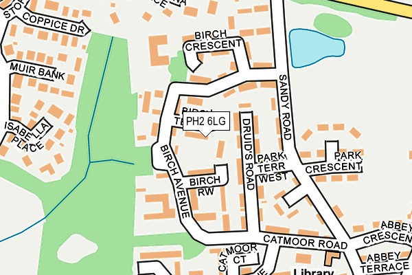 PH2 6LG map - OS OpenMap – Local (Ordnance Survey) PH2 6LG map - OS OpenMap – Local (Ordnance Survey)