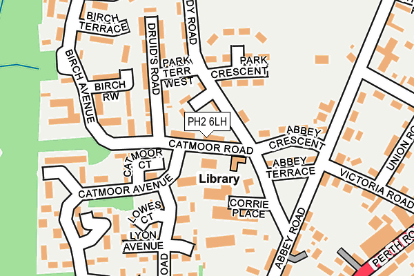 PH2 6LH map - OS OpenMap – Local (Ordnance Survey) PH2 6LH map - OS OpenMap – Local (Ordnance Survey)
