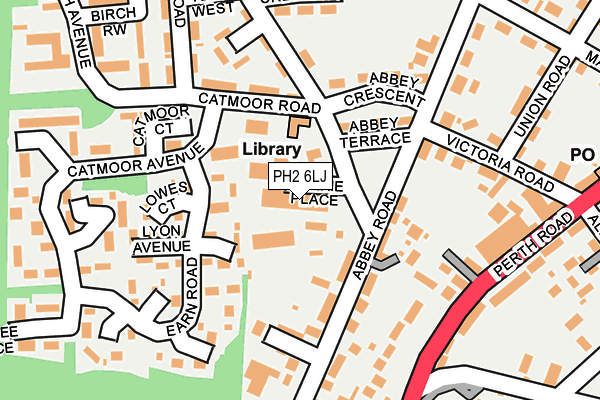 PH2 6LJ map - OS OpenMap – Local (Ordnance Survey) PH2 6LJ map - OS OpenMap – Local (Ordnance Survey)