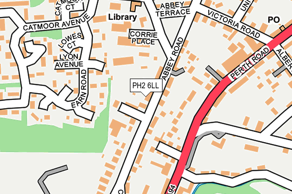 PH2 6LL map - OS OpenMap – Local (Ordnance Survey) PH2 6LL map - OS OpenMap – Local (Ordnance Survey)
