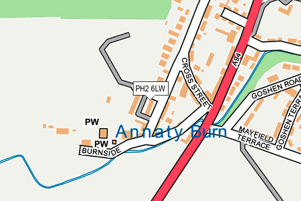 PH2 6LW map - OS OpenMap – Local (Ordnance Survey) PH2 6LW map - OS OpenMap – Local (Ordnance Survey)