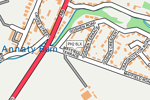 PH2 6LX map - OS OpenMap – Local (Ordnance Survey) PH2 6LX map - OS OpenMap – Local (Ordnance Survey)