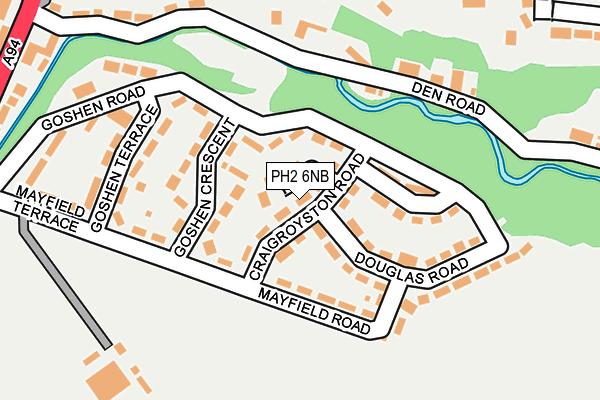 PH2 6NB map - OS OpenMap – Local (Ordnance Survey) PH2 6NB map - OS OpenMap – Local (Ordnance Survey)