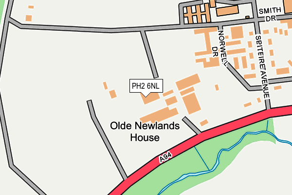PH2 6NL map - OS OpenMap – Local (Ordnance Survey) PH2 6NL map - OS OpenMap – Local (Ordnance Survey)