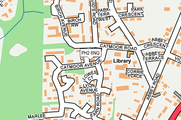 PH2 6NQ map - OS OpenMap – Local (Ordnance Survey) PH2 6NQ map - OS OpenMap – Local (Ordnance Survey)