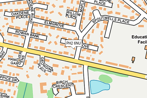 PH2 6NU map - OS OpenMap – Local (Ordnance Survey) PH2 6NU map - OS OpenMap – Local (Ordnance Survey)