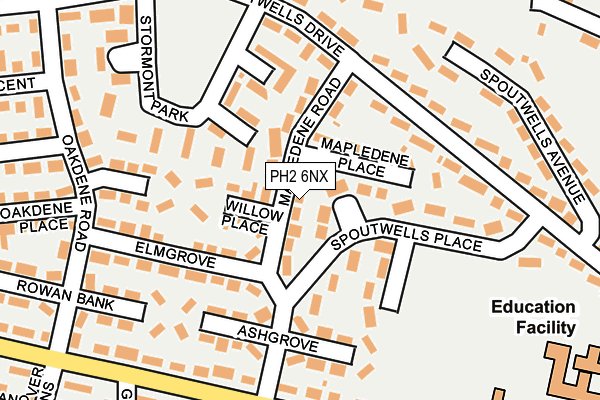 PH2 6NX map - OS OpenMap – Local (Ordnance Survey) PH2 6NX map - OS OpenMap – Local (Ordnance Survey)