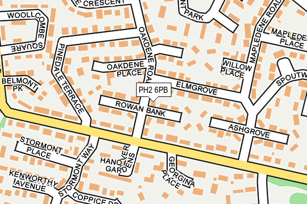 PH2 6PB map - OS OpenMap – Local (Ordnance Survey) PH2 6PB map - OS OpenMap – Local (Ordnance Survey)