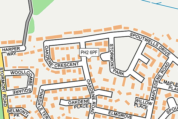 PH2 6PF map - OS OpenMap – Local (Ordnance Survey) PH2 6PF map - OS OpenMap – Local (Ordnance Survey)