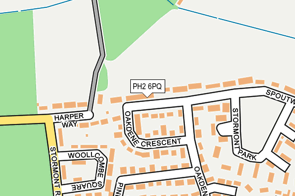 PH2 6PQ map - OS OpenMap – Local (Ordnance Survey) PH2 6PQ map - OS OpenMap – Local (Ordnance Survey)