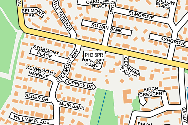 PH2 6PR map - OS OpenMap – Local (Ordnance Survey) PH2 6PR map - OS OpenMap – Local (Ordnance Survey)