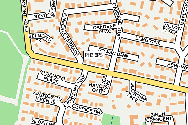 PH2 6PS map - OS OpenMap – Local (Ordnance Survey) PH2 6PS map - OS OpenMap – Local (Ordnance Survey)