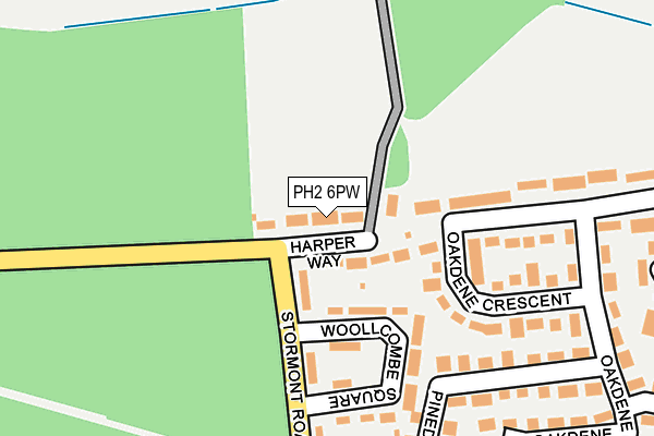 PH2 6PW map - OS OpenMap – Local (Ordnance Survey) PH2 6PW map - OS OpenMap – Local (Ordnance Survey)