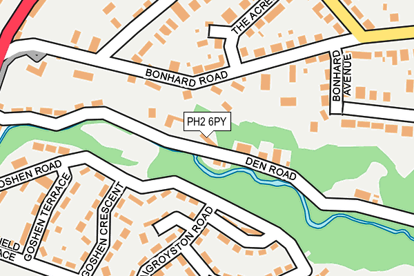 PH2 6PY map - OS OpenMap – Local (Ordnance Survey) PH2 6PY map - OS OpenMap – Local (Ordnance Survey)