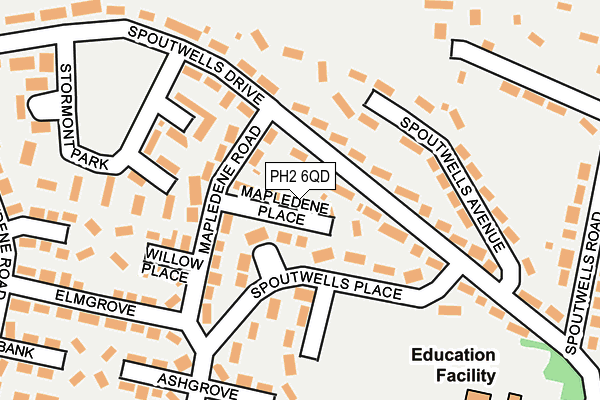 PH2 6QD map - OS OpenMap – Local (Ordnance Survey) PH2 6QD map - OS OpenMap – Local (Ordnance Survey)