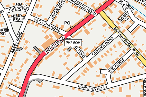 PH2 6QH map - OS OpenMap – Local (Ordnance Survey)