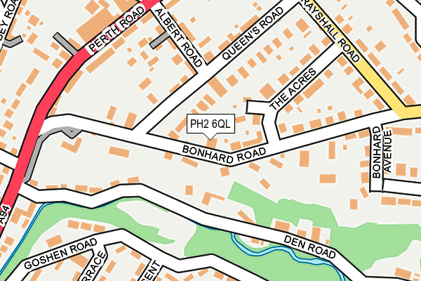 PH2 6QL map - OS OpenMap – Local (Ordnance Survey) PH2 6QL map - OS OpenMap – Local (Ordnance Survey)