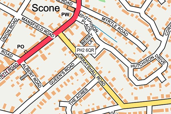 PH2 6QR map - OS OpenMap – Local (Ordnance Survey) PH2 6QR map - OS OpenMap – Local (Ordnance Survey)
