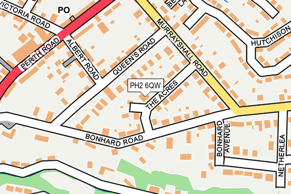 PH2 6QW map - OS OpenMap – Local (Ordnance Survey) PH2 6QW map - OS OpenMap – Local (Ordnance Survey)